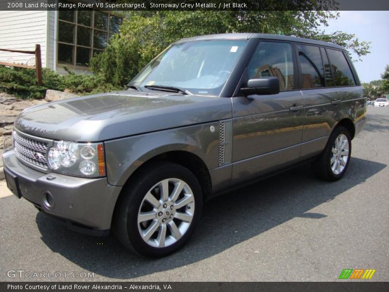 Stornoway Grey Metallic / Jet Black 2008 Land Rover Range Rover V8 Supercharged
