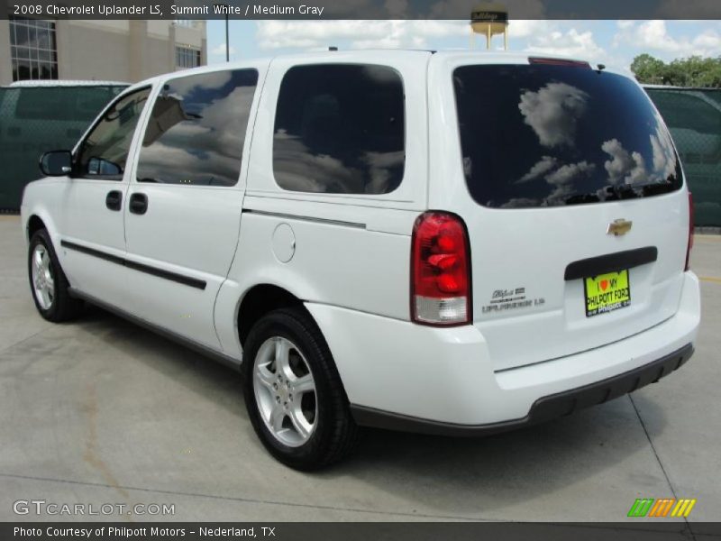 Summit White / Medium Gray 2008 Chevrolet Uplander LS