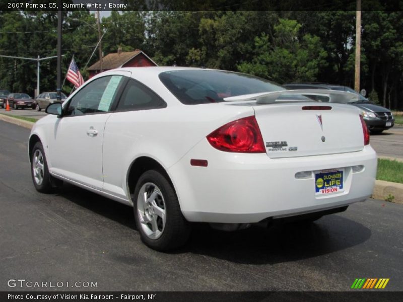 Summit White / Ebony 2007 Pontiac G5