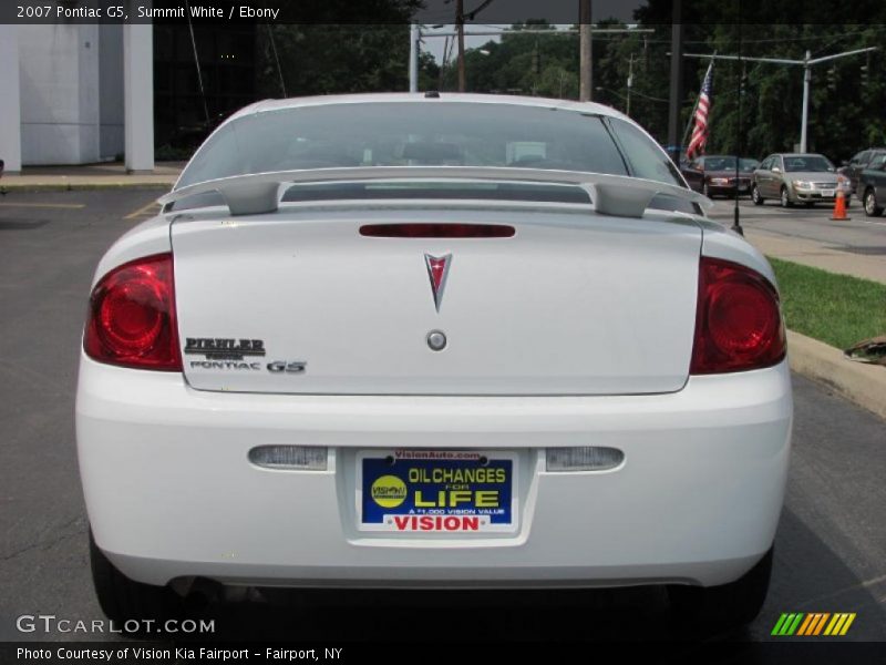 Summit White / Ebony 2007 Pontiac G5