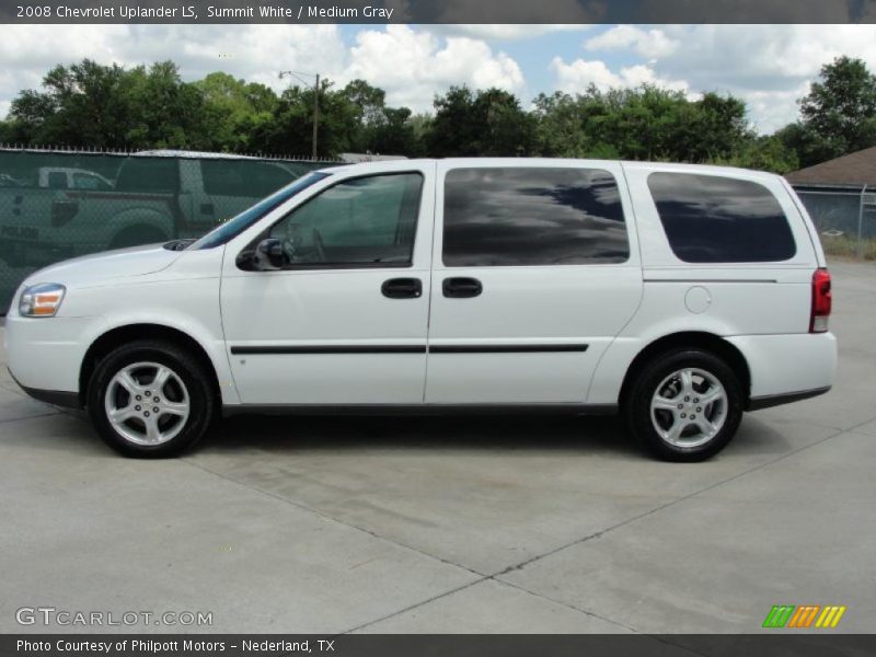 Summit White / Medium Gray 2008 Chevrolet Uplander LS
