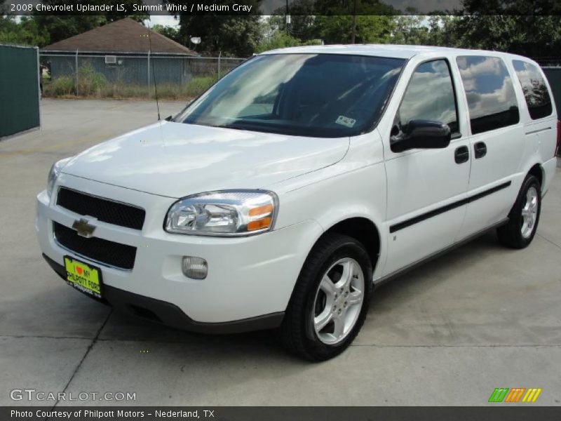 Summit White / Medium Gray 2008 Chevrolet Uplander LS