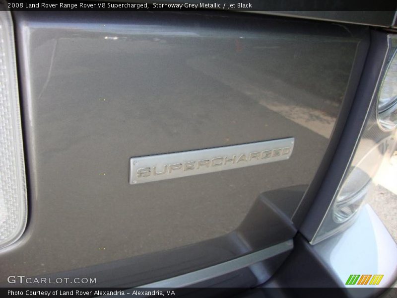 Stornoway Grey Metallic / Jet Black 2008 Land Rover Range Rover V8 Supercharged