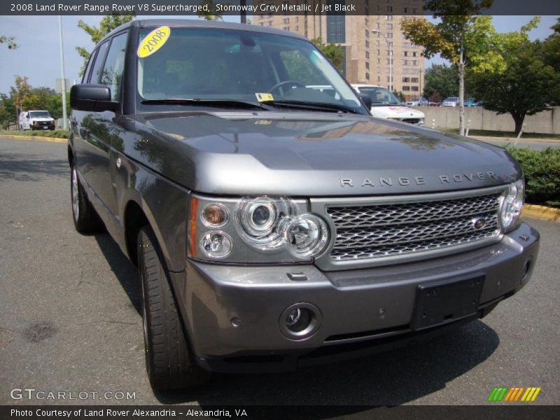 Stornoway Grey Metallic / Jet Black 2008 Land Rover Range Rover V8 Supercharged