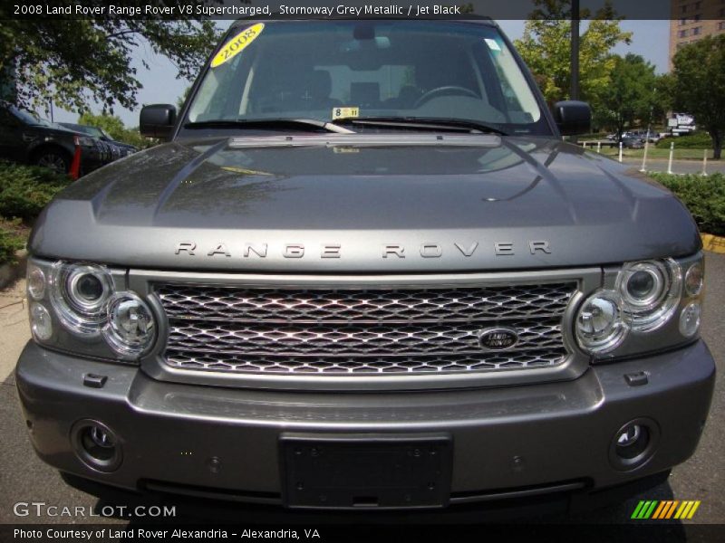 Stornoway Grey Metallic / Jet Black 2008 Land Rover Range Rover V8 Supercharged