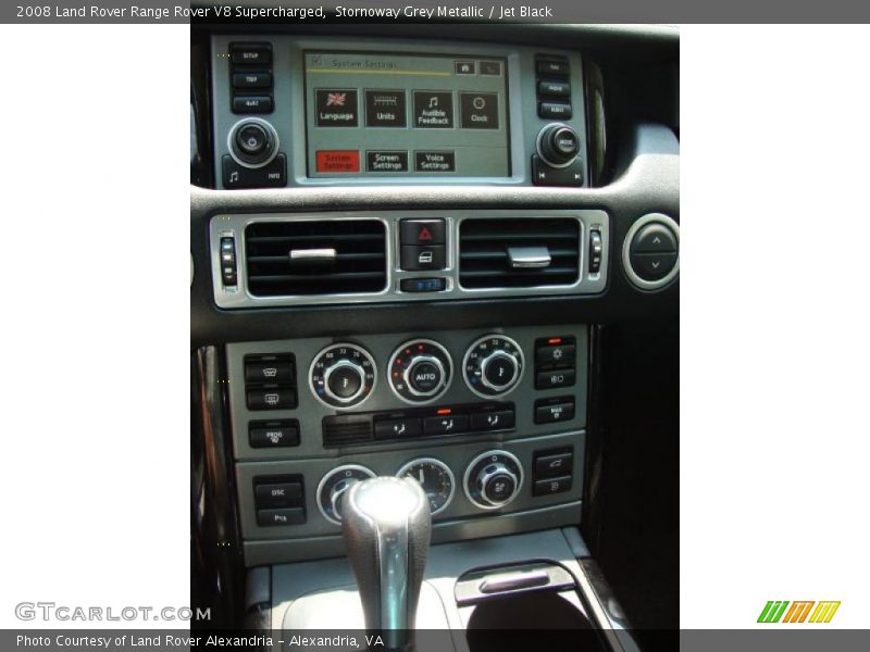 Stornoway Grey Metallic / Jet Black 2008 Land Rover Range Rover V8 Supercharged