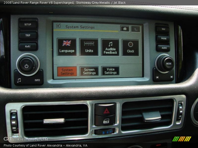 Stornoway Grey Metallic / Jet Black 2008 Land Rover Range Rover V8 Supercharged