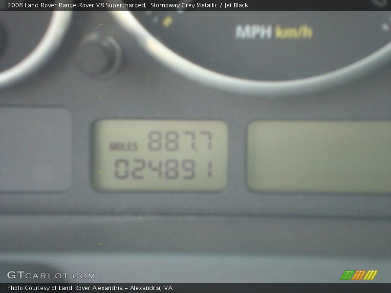 Stornoway Grey Metallic / Jet Black 2008 Land Rover Range Rover V8 Supercharged