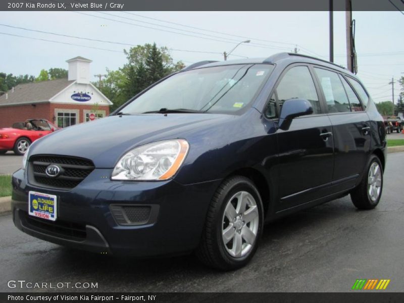 Velvet Blue / Gray 2007 Kia Rondo LX