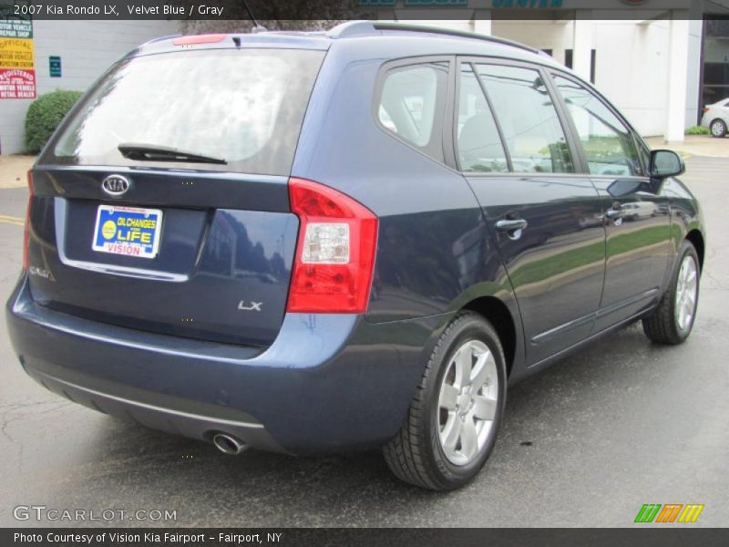 Velvet Blue / Gray 2007 Kia Rondo LX