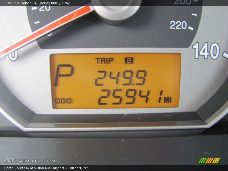 Velvet Blue / Gray 2007 Kia Rondo LX