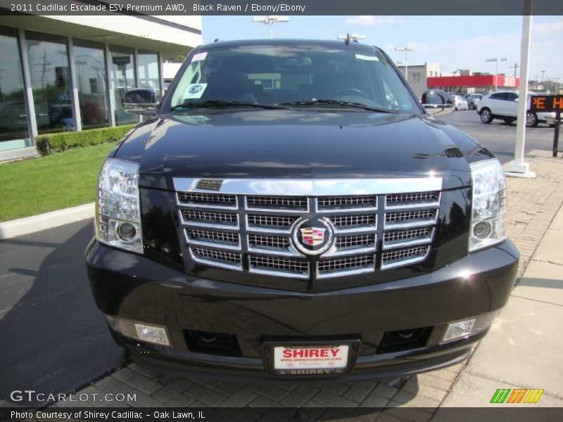 Black Raven / Ebony/Ebony 2011 Cadillac Escalade ESV Premium AWD