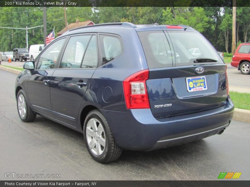 Velvet Blue / Gray 2007 Kia Rondo LX