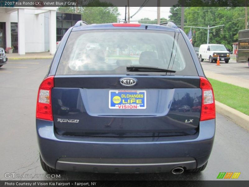 Velvet Blue / Gray 2007 Kia Rondo LX