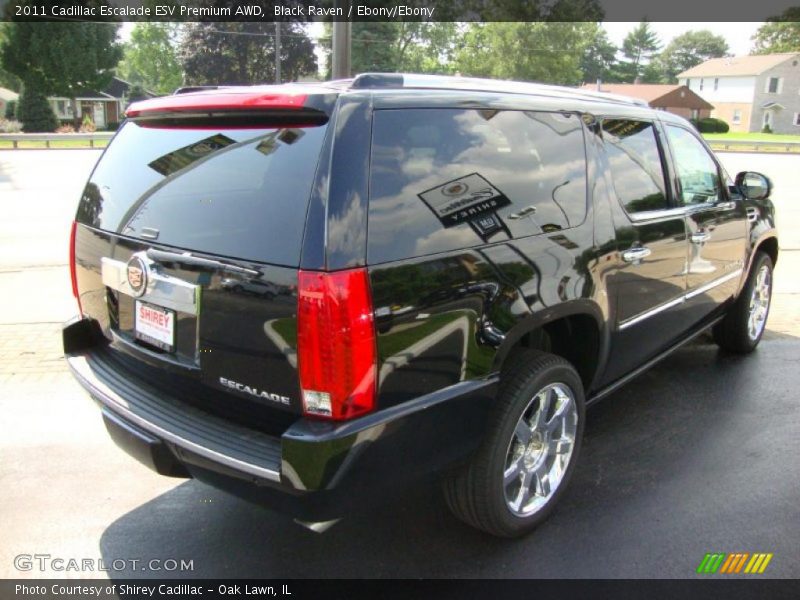 Black Raven / Ebony/Ebony 2011 Cadillac Escalade ESV Premium AWD