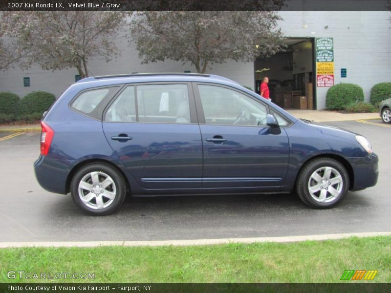 Velvet Blue / Gray 2007 Kia Rondo LX