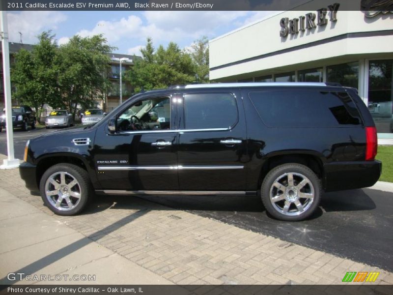 Black Raven / Ebony/Ebony 2011 Cadillac Escalade ESV Premium AWD