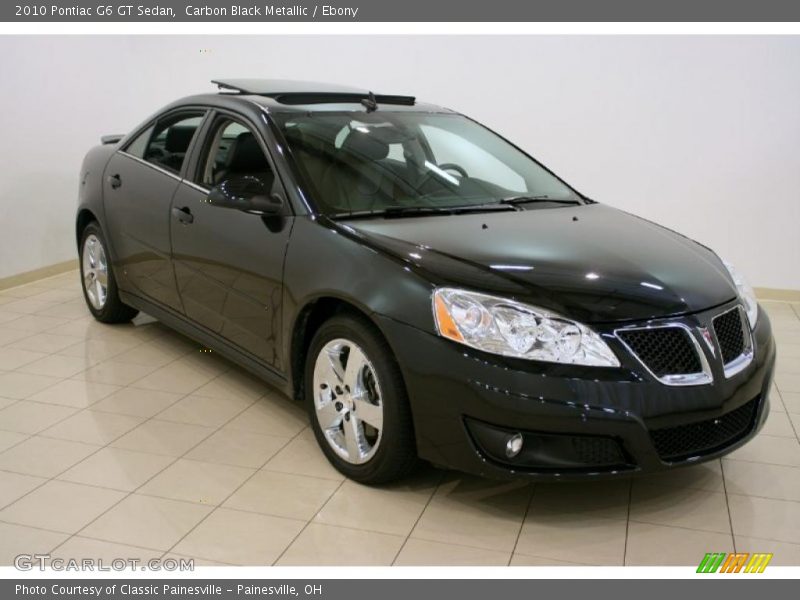 Carbon Black Metallic / Ebony 2010 Pontiac G6 GT Sedan