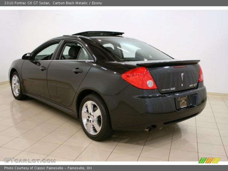 Carbon Black Metallic / Ebony 2010 Pontiac G6 GT Sedan