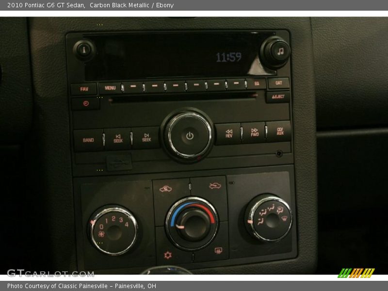 Carbon Black Metallic / Ebony 2010 Pontiac G6 GT Sedan