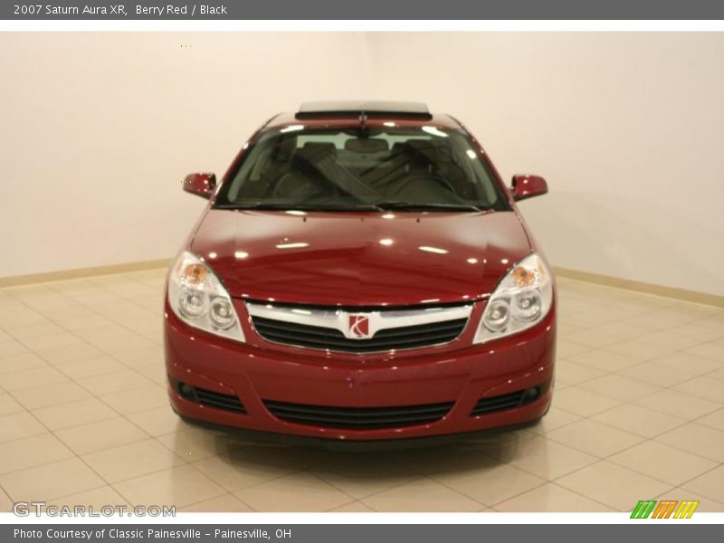 Berry Red / Black 2007 Saturn Aura XR