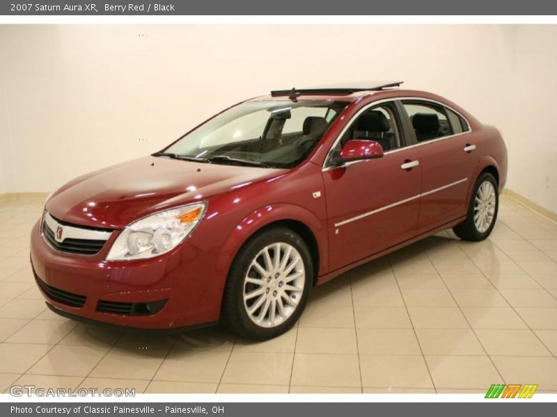 Berry Red / Black 2007 Saturn Aura XR