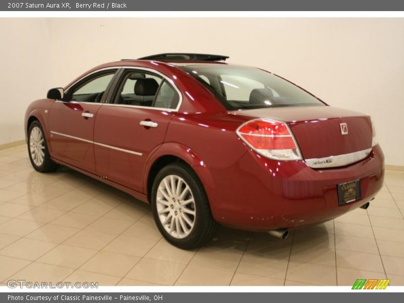 Berry Red / Black 2007 Saturn Aura XR