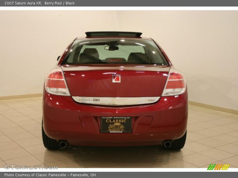 Berry Red / Black 2007 Saturn Aura XR