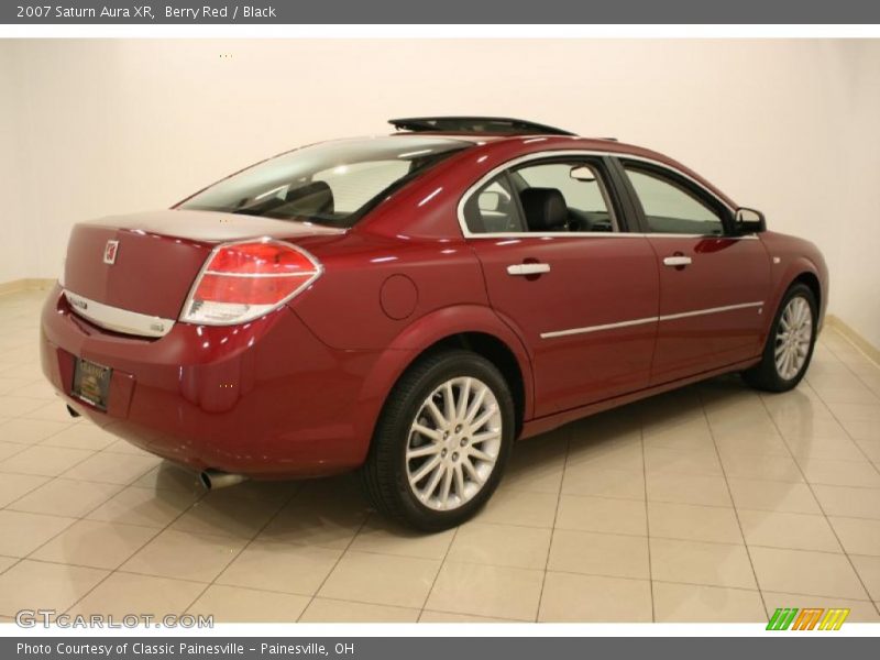 Berry Red / Black 2007 Saturn Aura XR
