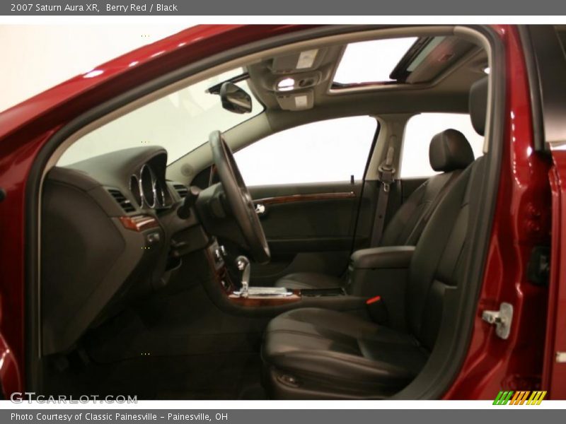 Berry Red / Black 2007 Saturn Aura XR