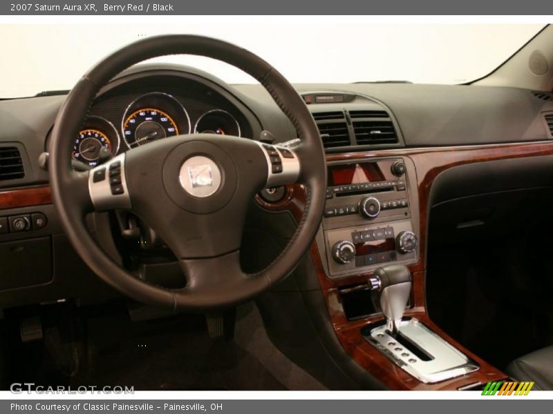 Berry Red / Black 2007 Saturn Aura XR