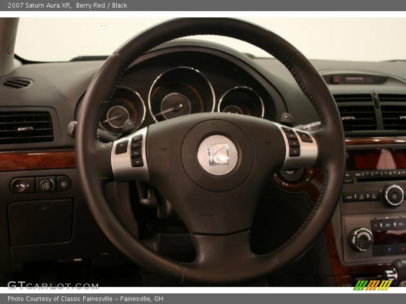 Berry Red / Black 2007 Saturn Aura XR