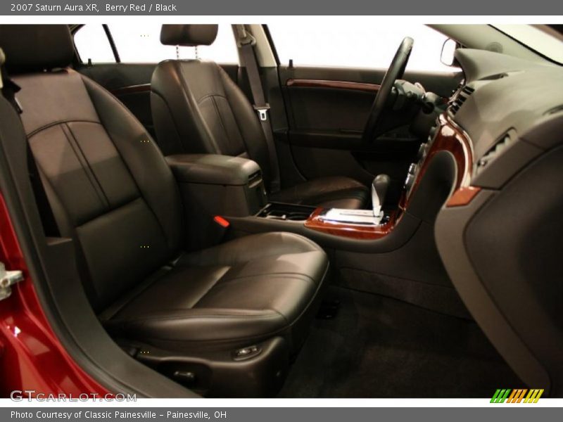 Berry Red / Black 2007 Saturn Aura XR
