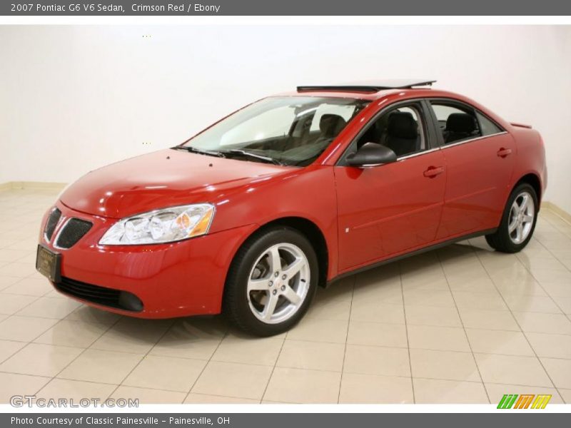 Crimson Red / Ebony 2007 Pontiac G6 V6 Sedan