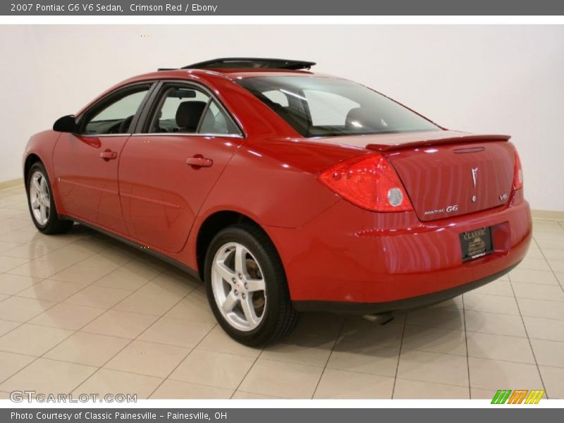 Crimson Red / Ebony 2007 Pontiac G6 V6 Sedan