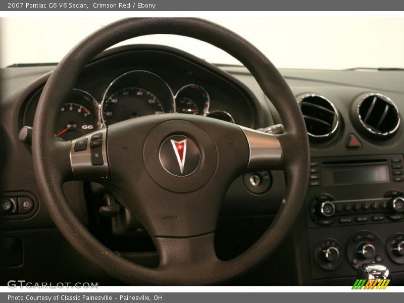 Crimson Red / Ebony 2007 Pontiac G6 V6 Sedan