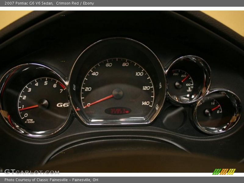 Crimson Red / Ebony 2007 Pontiac G6 V6 Sedan