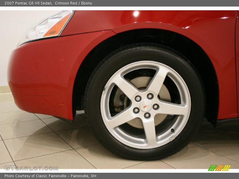 Crimson Red / Ebony 2007 Pontiac G6 V6 Sedan
