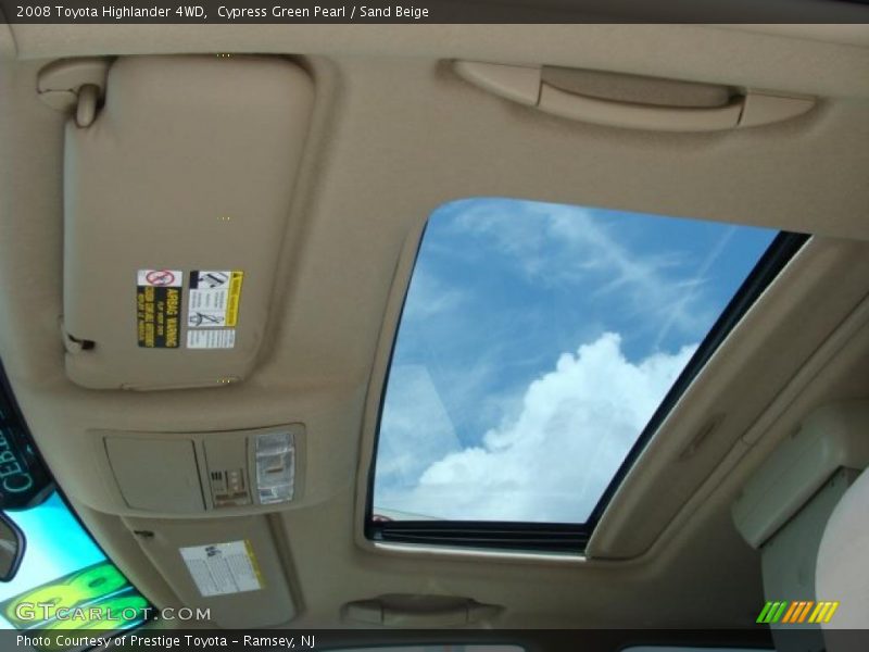 Cypress Green Pearl / Sand Beige 2008 Toyota Highlander 4WD