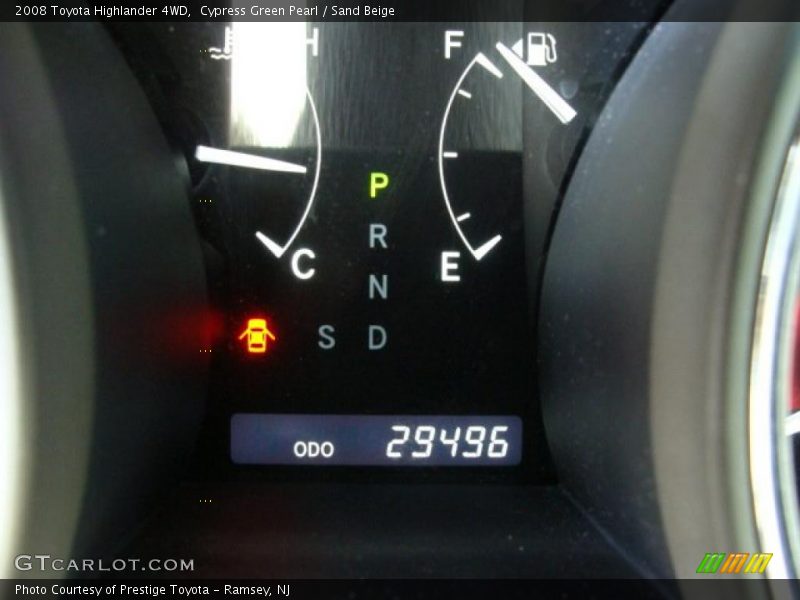 Cypress Green Pearl / Sand Beige 2008 Toyota Highlander 4WD