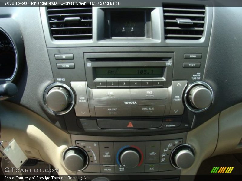 Cypress Green Pearl / Sand Beige 2008 Toyota Highlander 4WD