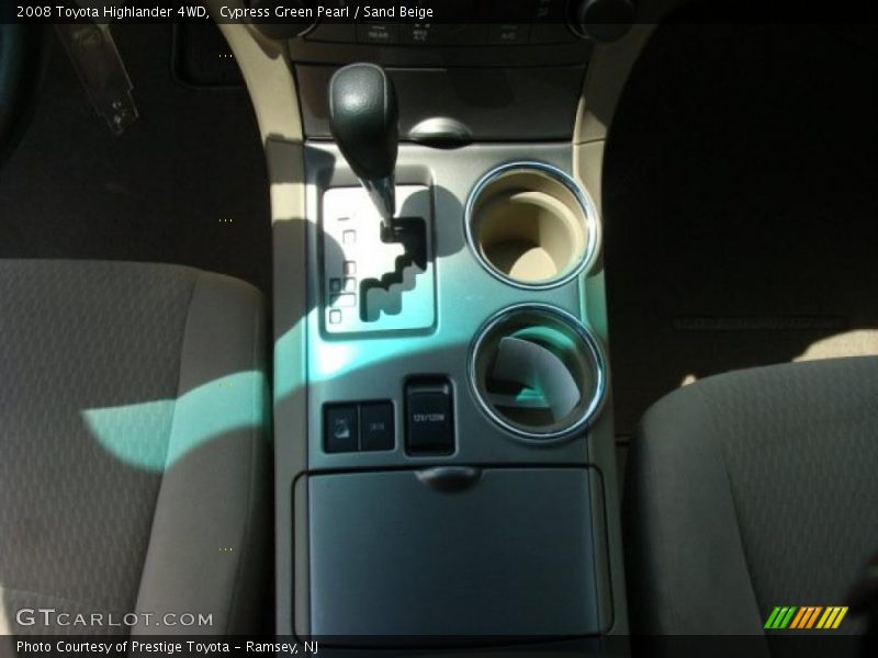 Cypress Green Pearl / Sand Beige 2008 Toyota Highlander 4WD