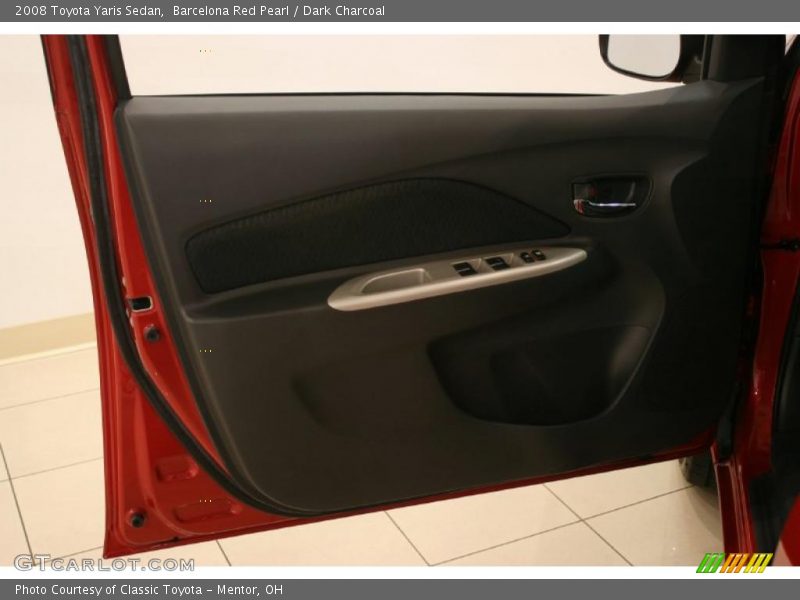 Barcelona Red Pearl / Dark Charcoal 2008 Toyota Yaris Sedan
