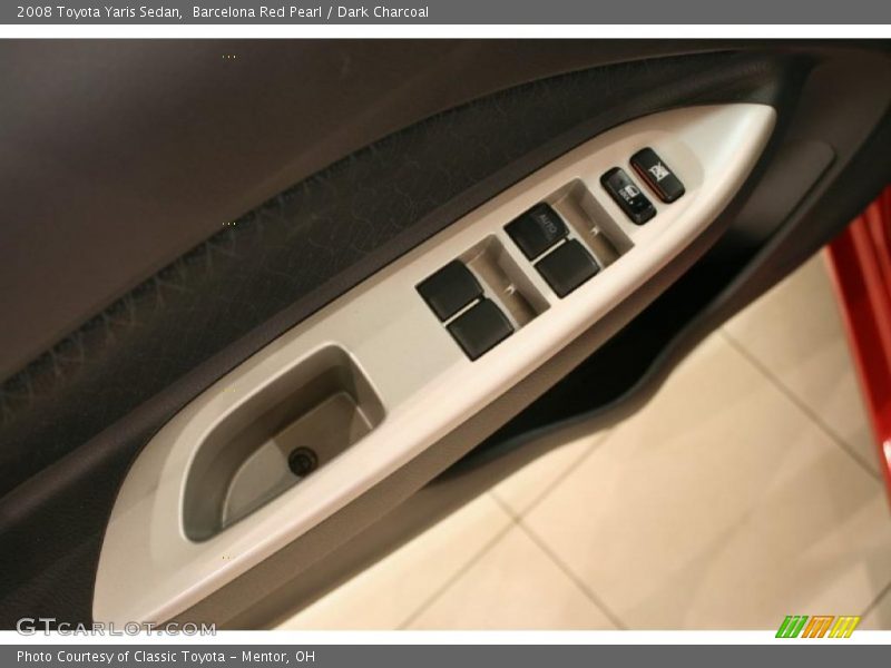 Barcelona Red Pearl / Dark Charcoal 2008 Toyota Yaris Sedan