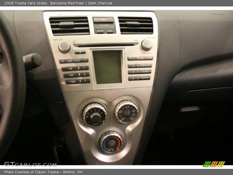 Barcelona Red Pearl / Dark Charcoal 2008 Toyota Yaris Sedan