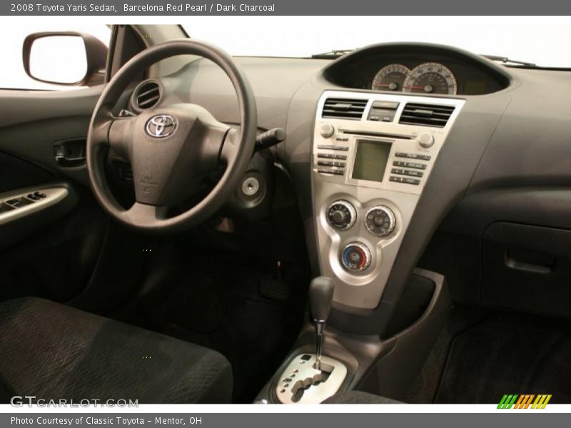 Barcelona Red Pearl / Dark Charcoal 2008 Toyota Yaris Sedan