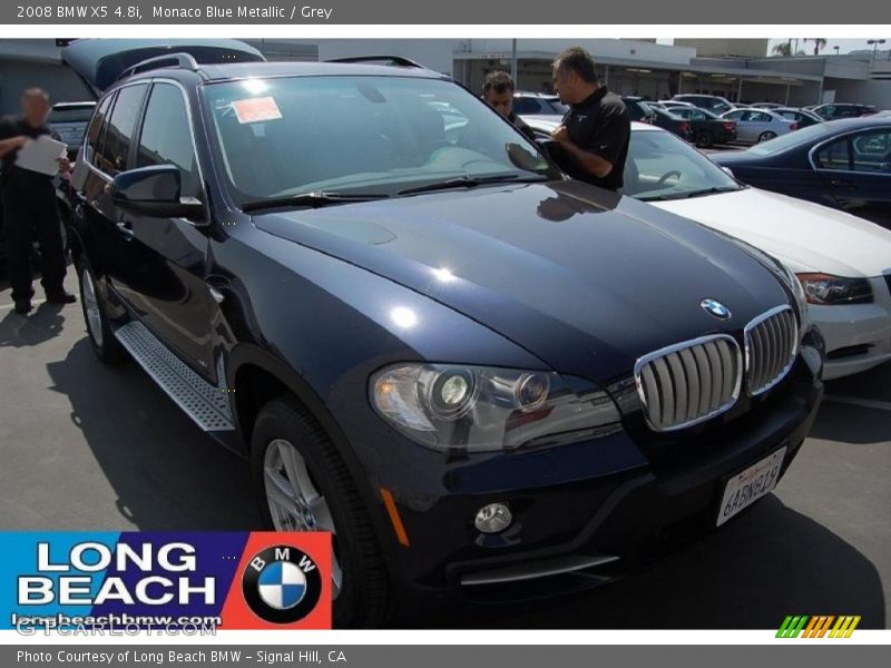 Monaco Blue Metallic / Grey 2008 BMW X5 4.8i