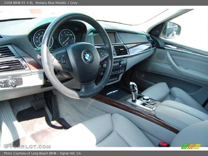 Monaco Blue Metallic / Grey 2008 BMW X5 4.8i