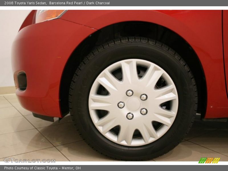Barcelona Red Pearl / Dark Charcoal 2008 Toyota Yaris Sedan