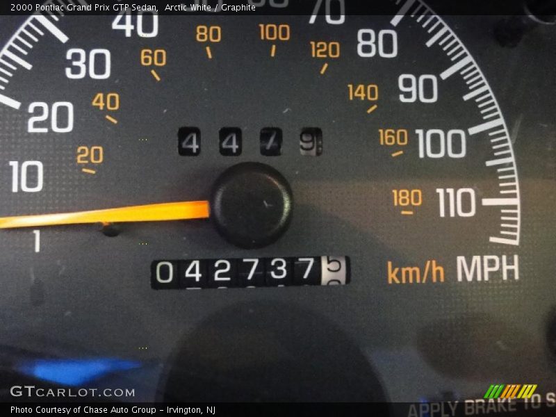 Arctic White / Graphite 2000 Pontiac Grand Prix GTP Sedan